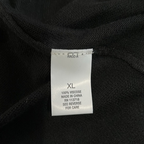 Roz & Ali Women’s Black 3/4 Sleeve Sweater size XL - Picture 5 of 6